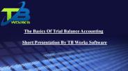 The Basics Of Trial Balance Accounting