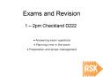 Exams and Revision PowerPoint PPT Presentation