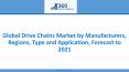 Global Drive Chains Market by Manufacturers, Regions, Type and Application, Forecast to 2021 PowerPoint PPT Presentation