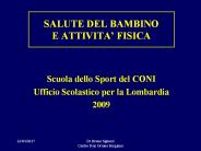 SALUTE DEL BAMBINO E ATTIVITA