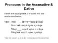 Pronouns in the Accusative PowerPoint PPT Presentation