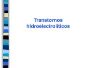 Transtornos hidroelectroliticos