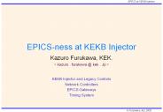 EPICS-ness at KEKB Injector