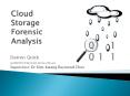 Cloud Storage Forensic Analysis PowerPoint PPT Presentation