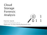 Cloud Storage Forensic Analysis