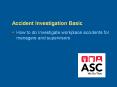 Accident Investigation Basic PowerPoint PPT Presentation