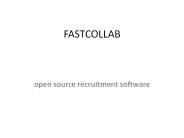open source recruitment software - fastcollab