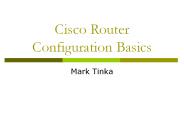 Cisco Router Configuration Basics