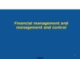 Financial management and management and control PowerPoint PPT Presentation