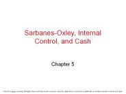 Sarbanes-Oxley, Internal Control, and Cash