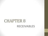 RECEIVABLES