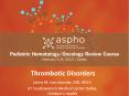 Thrombotic Disorders PowerPoint PPT Presentation