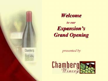 Welcome to our Expansion