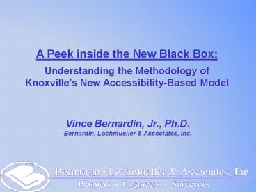 A Peek inside the New Black Box: