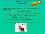 STATIQUE avec Frottement -Applications-