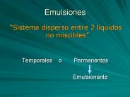 Emulsiones