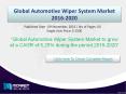 Strategic Analysis on Global Automotive Wiper System Market 2020 PowerPoint PPT Presentation