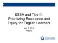 ESSA and Title III: PowerPoint PPT Presentation