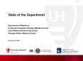 State of the Department PowerPoint PPT Presentation
