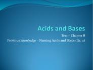 Acids and Bases