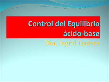 Control del Equilibrio 