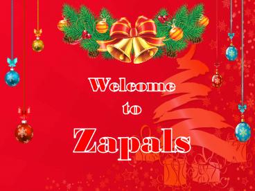 Special Christmas Sale at Zapals