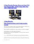 3 Step Results review & huge +100 bonus items PowerPoint PPT Presentation