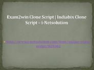 Exam2win Clone Script | Indiabix Clone Script – i-Netsolution