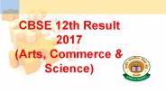 CBSE 12th Result 2017 (Arts, Commerce & Science)