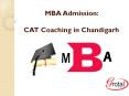 MBA Admission: CAT Coaching in Chandigarh PowerPoint PPT Presentation