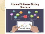 Manual Software Testing Services- Why And When?