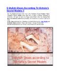 5 stylish Shoes according to Victoria’s Secret Models!! PowerPoint PPT Presentation