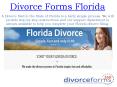 Divorce Forms Florida PowerPoint PPT Presentation