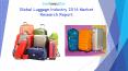 Global Luggage Industry 2016 Market Research Report PowerPoint PPT Presentation