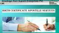 Birth Certificate Apostille Stamp Services PowerPoint PPT Presentation
