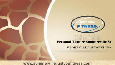 Personal Trainer Summerville SC
