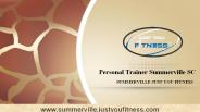 Personal Trainer Summerville SC