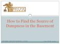 How to Find the Source of Dampness in the Basement PowerPoint PPT Presentation