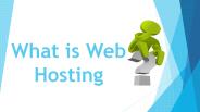 What is Web hosting?