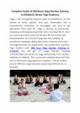 Complete Guide of 300 Hours Yoga Teacher Training in Rishikesh: Divine Yoga Academy PowerPoint PPT Presentation