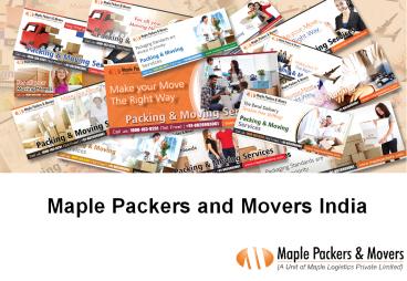 Packers and Movers Delhi - Maple Packers and Movers
