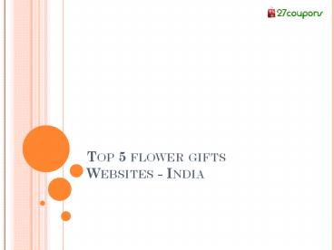 Top 5 flower gifts websites