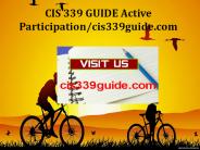 CIS 339 GUIDE Active Participation/cis339guide.com