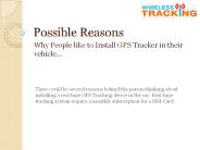 Few Steps to install Car Tracker
