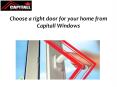 Choose a right door for your home from Capitall Windows PowerPoint PPT Presentation