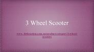3 Wheel Scooter