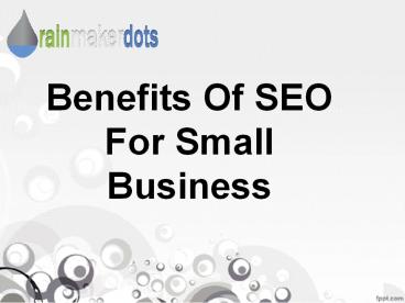 Benefits of SEO for Small Business