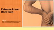 Extreme Lower Back Pain