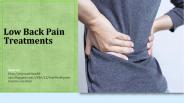 Low Back Pain Treatments