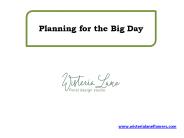 Planning for the Big Day